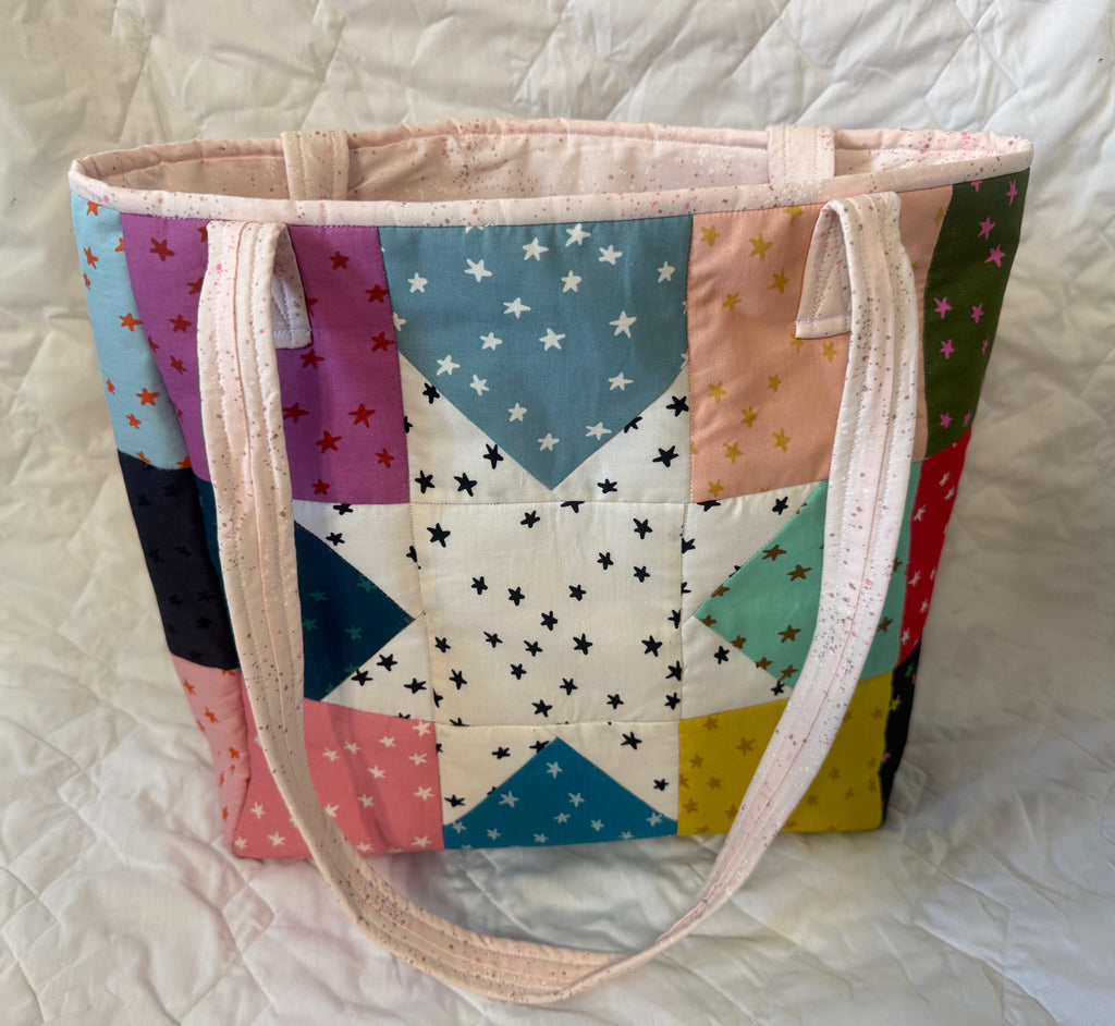 Quilted Star Tote Bag